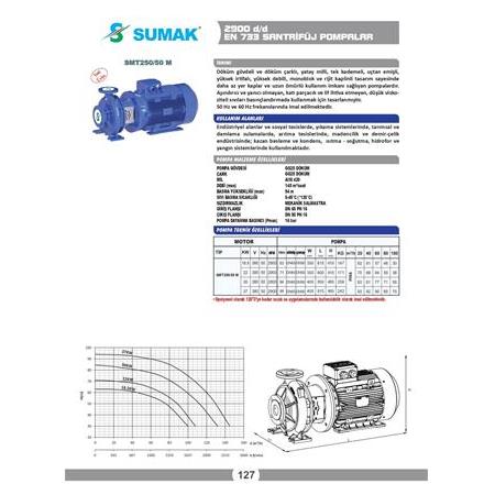 SMT250/50 M 37 KW EN 733 MONOBLOK SANTRİFÜJ POMPA